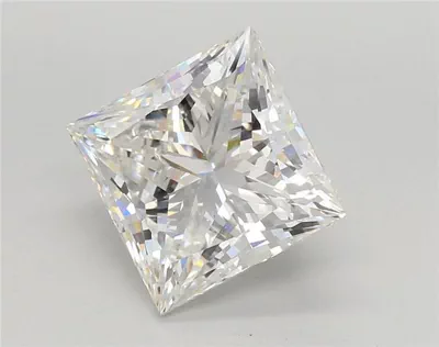 4.85ct F VVS2 Rare Carat Ideal Cut Princess Lab Grown Diamond