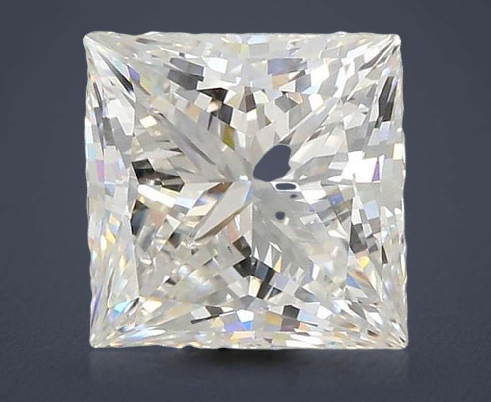 4.85ct F VVS2 Rare Carat Ideal Cut Princess Lab Grown Diamond