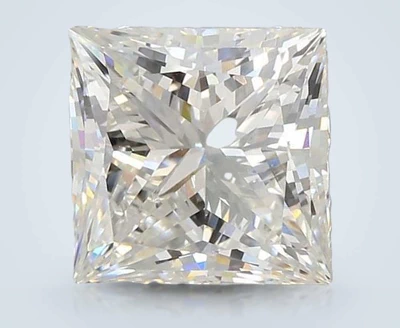 4.85ct F VVS2 Rare Carat Ideal Cut Princess Lab Grown Diamond