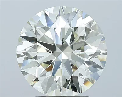 3.22ct J VS2 Rare Carat Ideal Cut Round Diamond