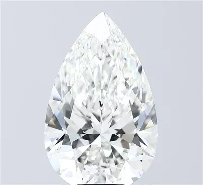 10.07ct F VVS2 Rare Carat Ideal Cut Pear Lab Grown Diamond