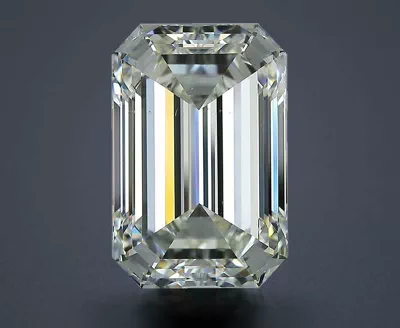 7.01ct K VS2 Rare Carat Ideal Cut Emerald Diamond