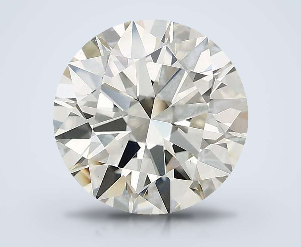3.05ct K VS2 Rare Carat Ideal Cut Round Diamond