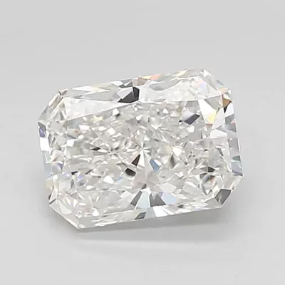 3.05ct F VVS2 Rare Carat Ideal Cut Radiant Lab Grown Diamond