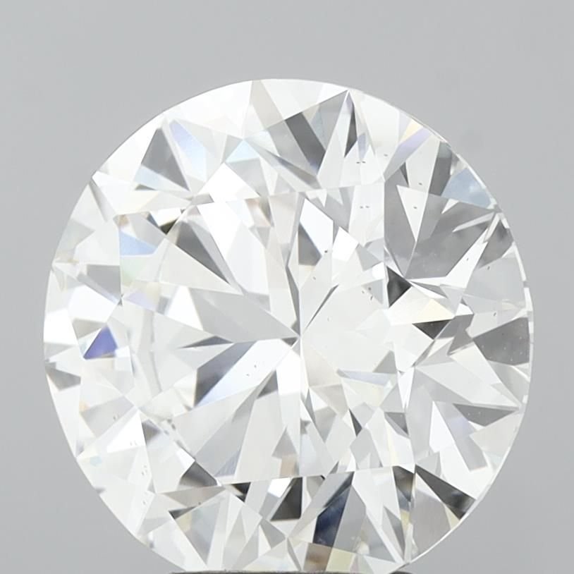5.01ct F SI1 Ideal Cut Round Lab Grown Diamond