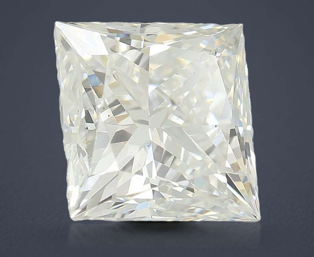 3.04ct E VS2 Rare Carat Ideal Cut Princess Lab Grown Diamond