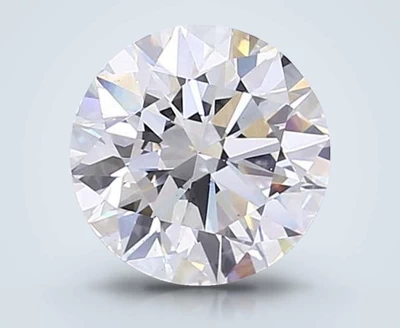 5.07ct F VS1 Rare Carat Ideal Cut Round Lab Grown Diamond