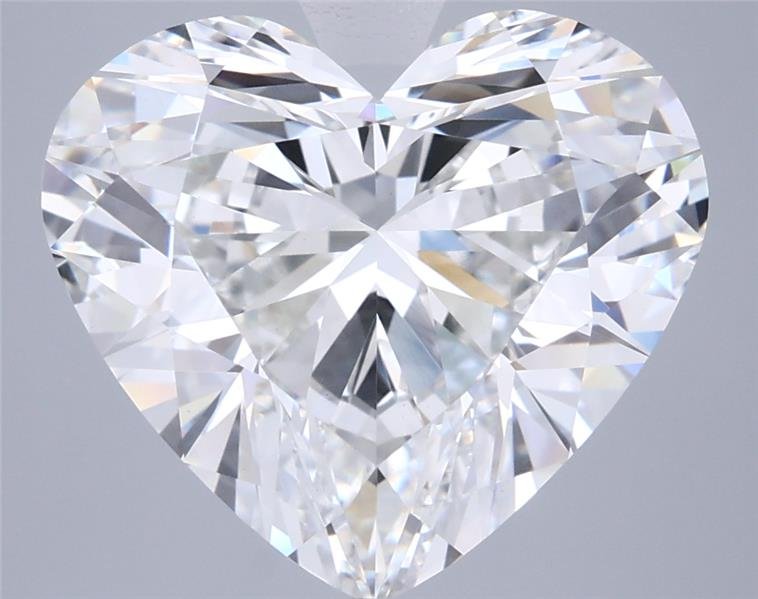 6.01ct E VVS2 Rare Carat Ideal Cut Heart Lab Grown Diamond