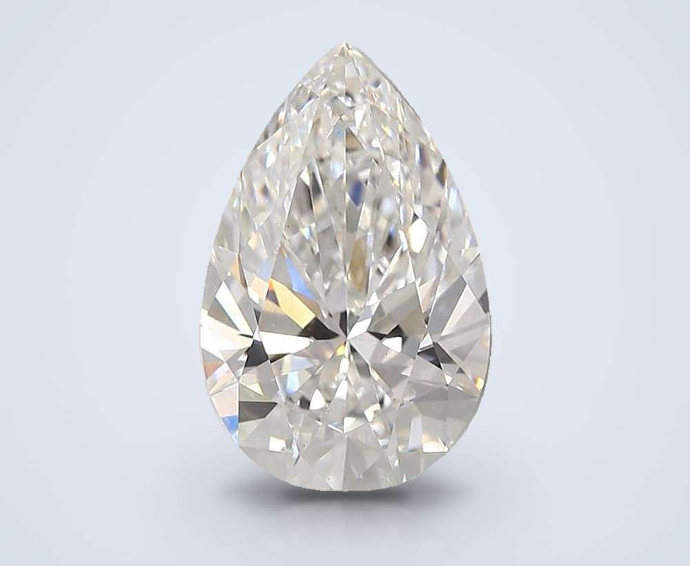 3.03ct E VS1 Rare Carat Ideal Cut Pear Lab Grown Diamond