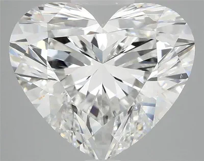 5.06ct F VS1 Rare Carat Ideal Cut Heart Lab Grown Diamond