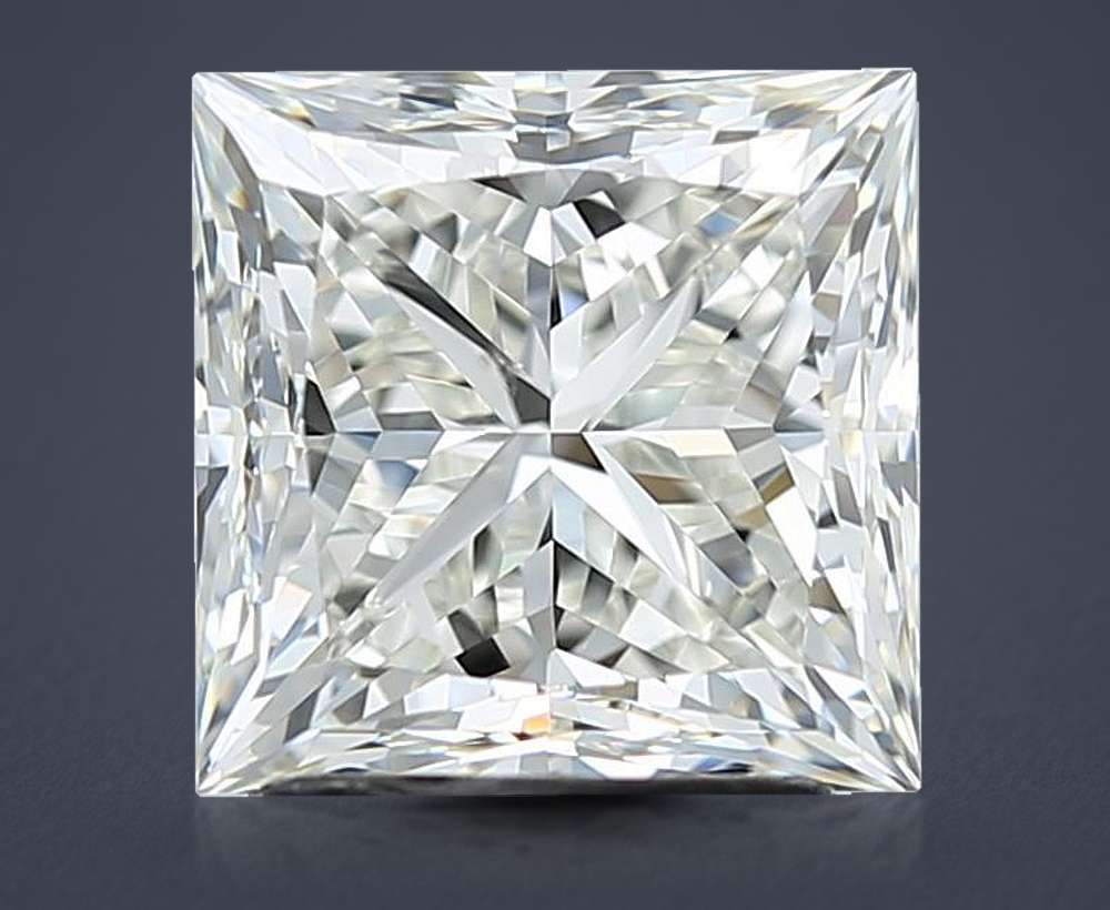 2.51ct J SI1 Rare Carat Ideal Cut Princess Diamond