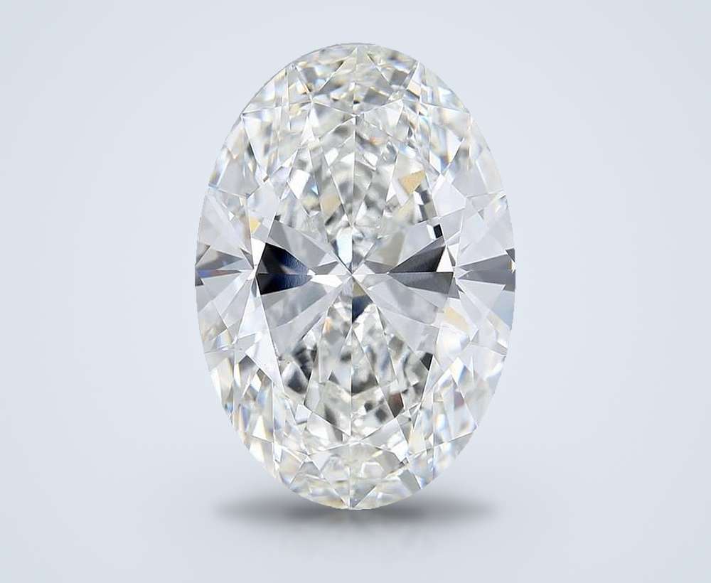 15.00ct F VVS2 Rare Carat Ideal Cut Oval Lab Grown Diamond