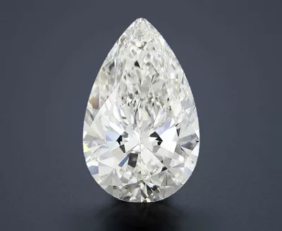 12.10ct F VVS2 Rare Carat Ideal Cut Pear Lab Grown Diamond