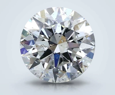 3.11ct I SI2 Rare Carat Ideal Cut Round Diamond