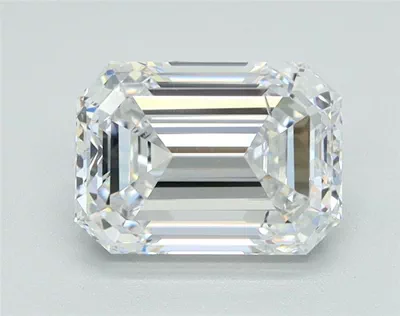 1.54ct D SI1 Rare Carat Ideal Cut Emerald Lab Grown Diamond