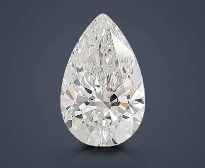10.07ct E VVS2 Rare Carat Ideal Cut Pear Lab Grown Diamond