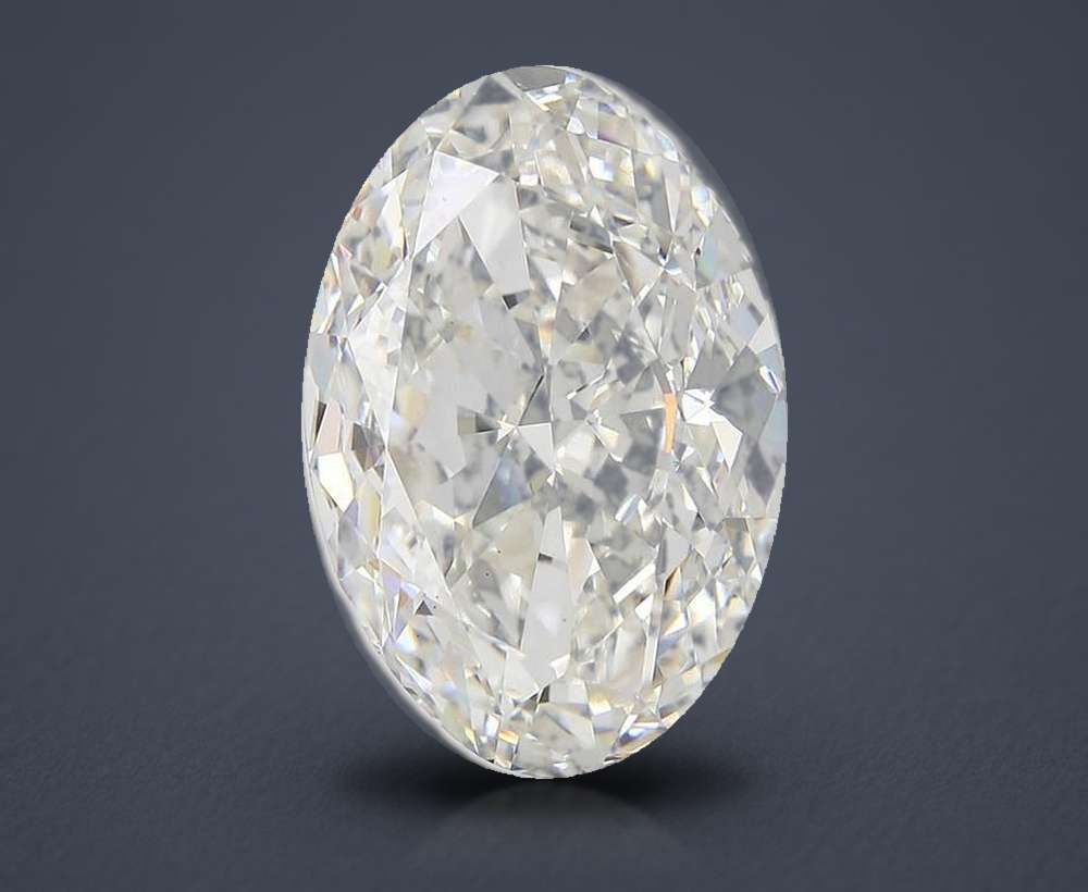 20.41ct F VS2 Very Good Cut Oval Lab Grown Diamond