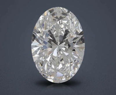 1.69ct E VS2 Rare Carat Ideal Cut Oval Lab Grown Diamond