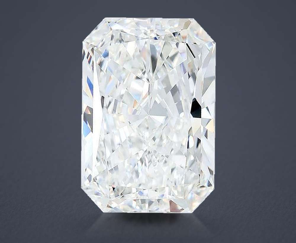 8.75ct F VVS2 Rare Carat Ideal Cut Radiant Lab Grown Diamond