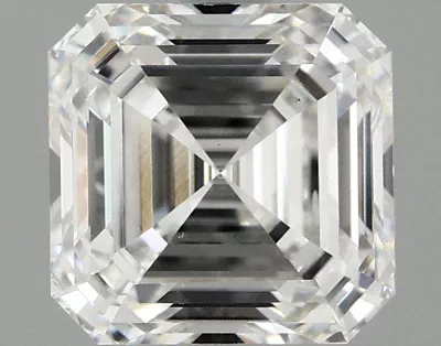 2.03ct E VS2 Rare Carat Ideal Cut Asscher Lab Grown Diamond