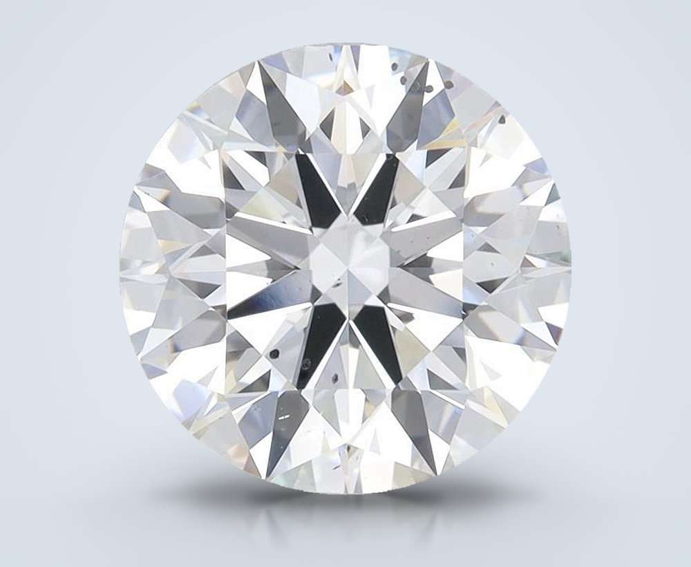 4.10ct F SI1 Rare Carat Ideal Cut Round Lab Grown Diamond