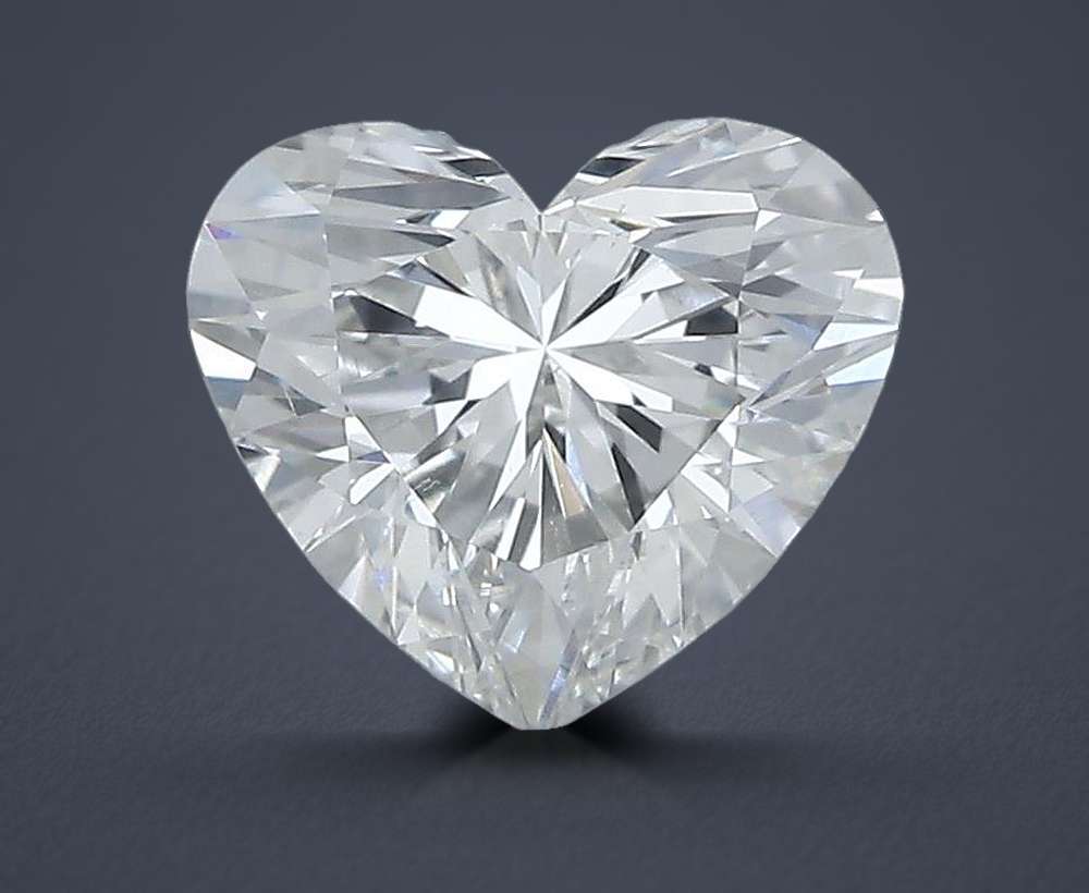 0.60ct H SI1 Rare Carat Ideal Cut Heart Diamond