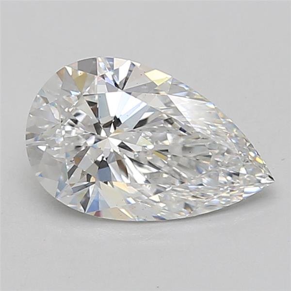 1.57ct D VS2 Rare Carat Ideal Cut Pear Lab Grown Diamond
