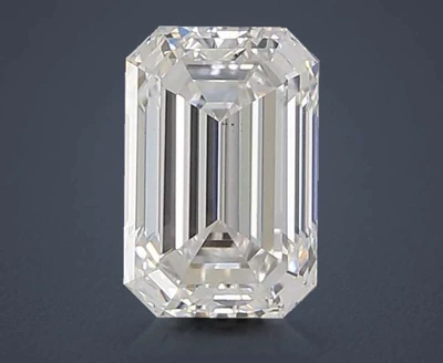 1.45ct E VS1 Rare Carat Ideal Cut Emerald Lab Grown Diamond
