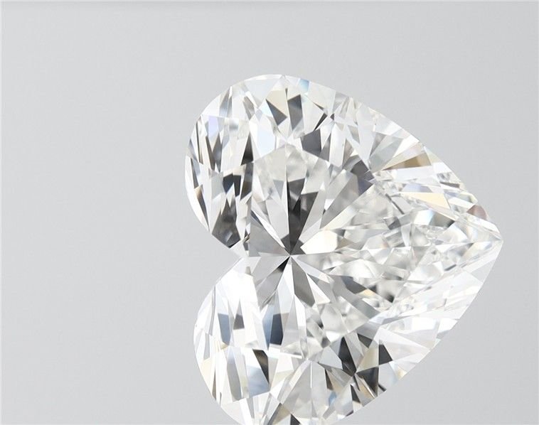 8.09ct F VVS2 Rare Carat Ideal Cut Heart Lab Grown Diamond