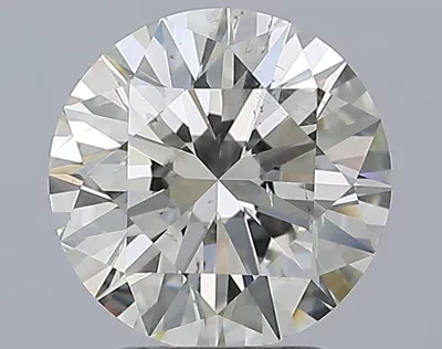 2.51ct J SI2 Rare Carat Ideal Cut Round Diamond