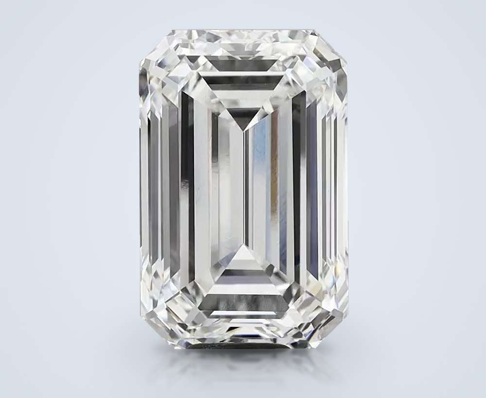 20.07ct G VVS2 Rare Carat Ideal Cut Emerald Lab Grown Diamond