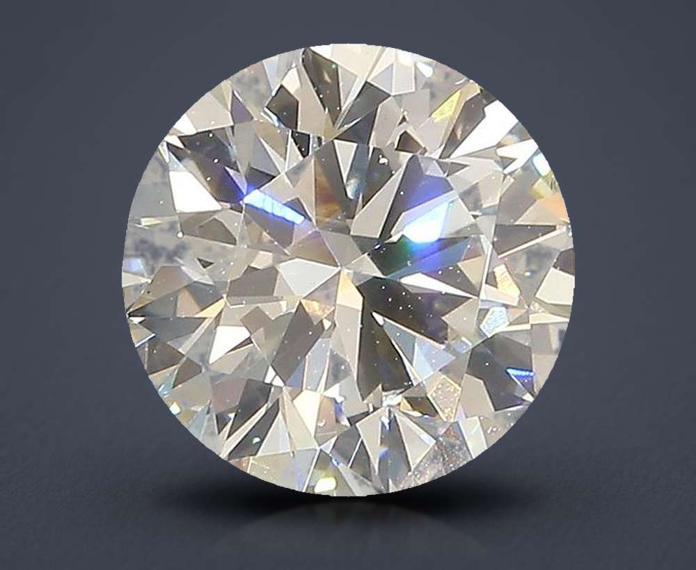 3.02ct J VS2 Excellent Cut Round Lab Grown Diamond
