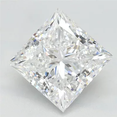 3.13ct E VVS2 Rare Carat Ideal Cut Princess Lab Grown Diamond