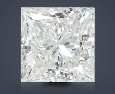 3.13ct E VVS2 Rare Carat Ideal Cut Princess Lab Grown Diamond