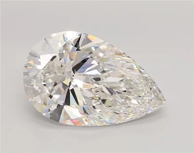5.05ct F VVS2 Rare Carat Ideal Cut Pear Lab Grown Diamond