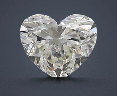 2.01ct K SI1 Rare Carat Ideal Cut Heart Diamond