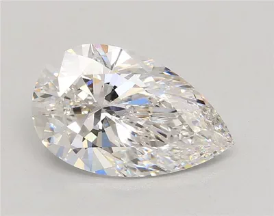 5.00ct F VS1 Rare Carat Ideal Cut Pear Lab Grown Diamond
