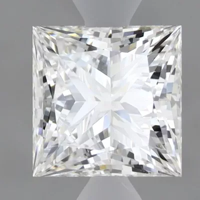1.54ct E VVS2 Rare Carat Ideal Cut Princess Lab Grown Diamond