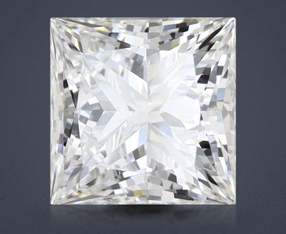 1.54ct E VVS2 Rare Carat Ideal Cut Princess Lab Grown Diamond