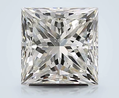 3.01ct J SI1 Rare Carat Ideal Cut Princess Diamond