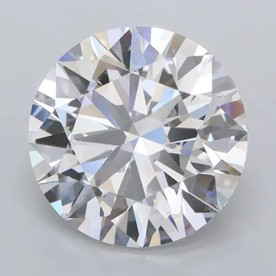 3.84ct D FL Rare Carat Ideal Cut Round Lab Grown Diamond