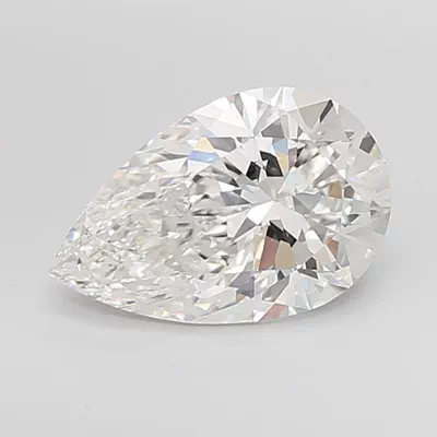 4.55ct F VS1 Rare Carat Ideal Cut Pear Lab Grown Diamond