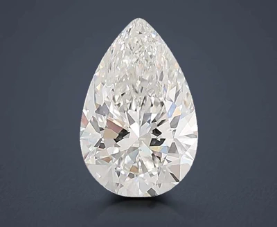 4.55ct F VS1 Rare Carat Ideal Cut Pear Lab Grown Diamond