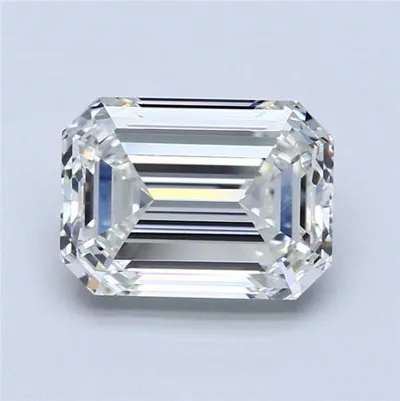 3.03ct I VS2 Rare Carat Ideal Cut Emerald Diamond