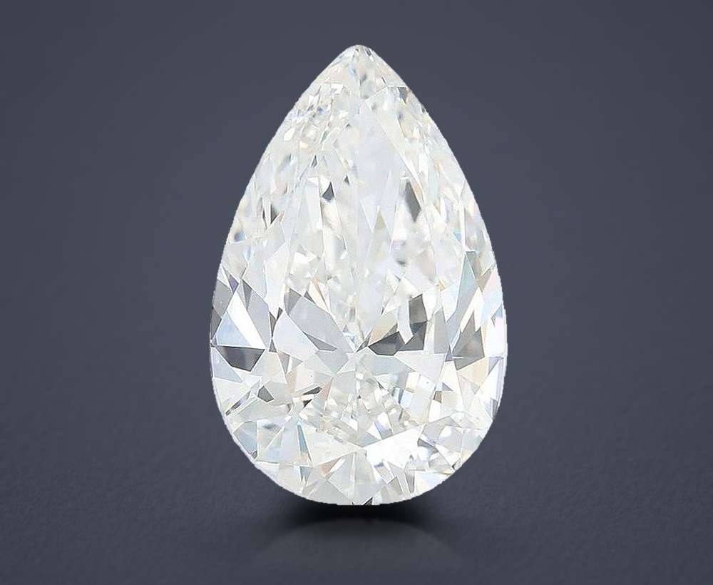 8.05ct G VVS2 Rare Carat Ideal Cut Pear Lab Grown Diamond