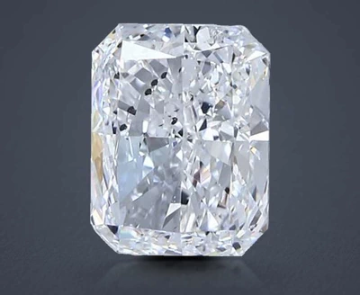 2.50ct D SI1 Rare Carat Ideal Cut Radiant Diamond