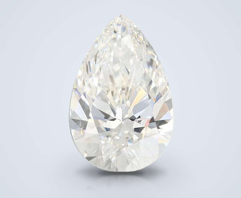 5.05ct F VVS2 Rare Carat Ideal Cut Pear Lab Grown Diamond