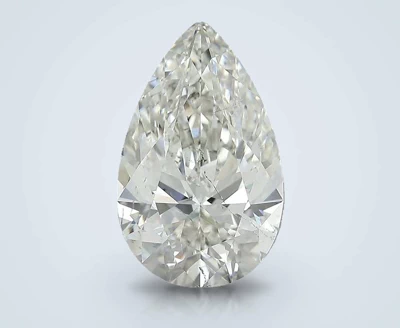 5.10ct J SI2 Rare Carat Ideal Cut Pear Diamond
