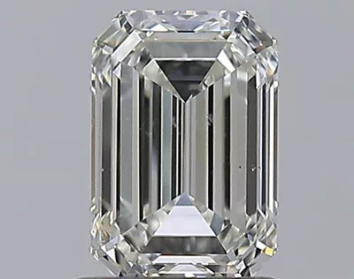 1.09ct K SI1 Rare Carat Ideal Cut Emerald Diamond