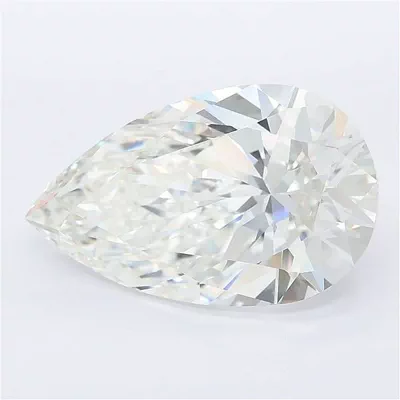 8.05ct F VVS2 Rare Carat Ideal Cut Pear Lab Grown Diamond